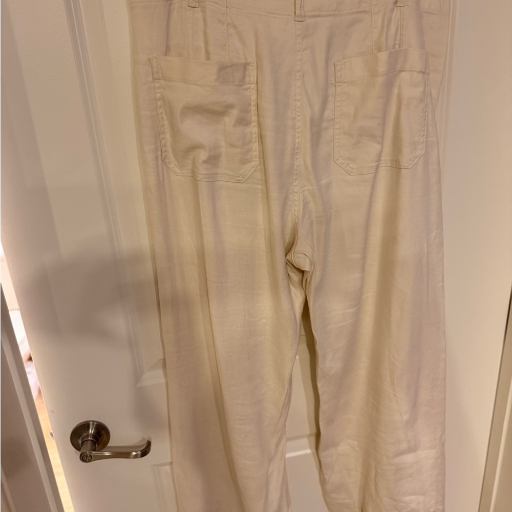 Anthropologie Maeve Colette Cream Pants - Picture 4 of 4